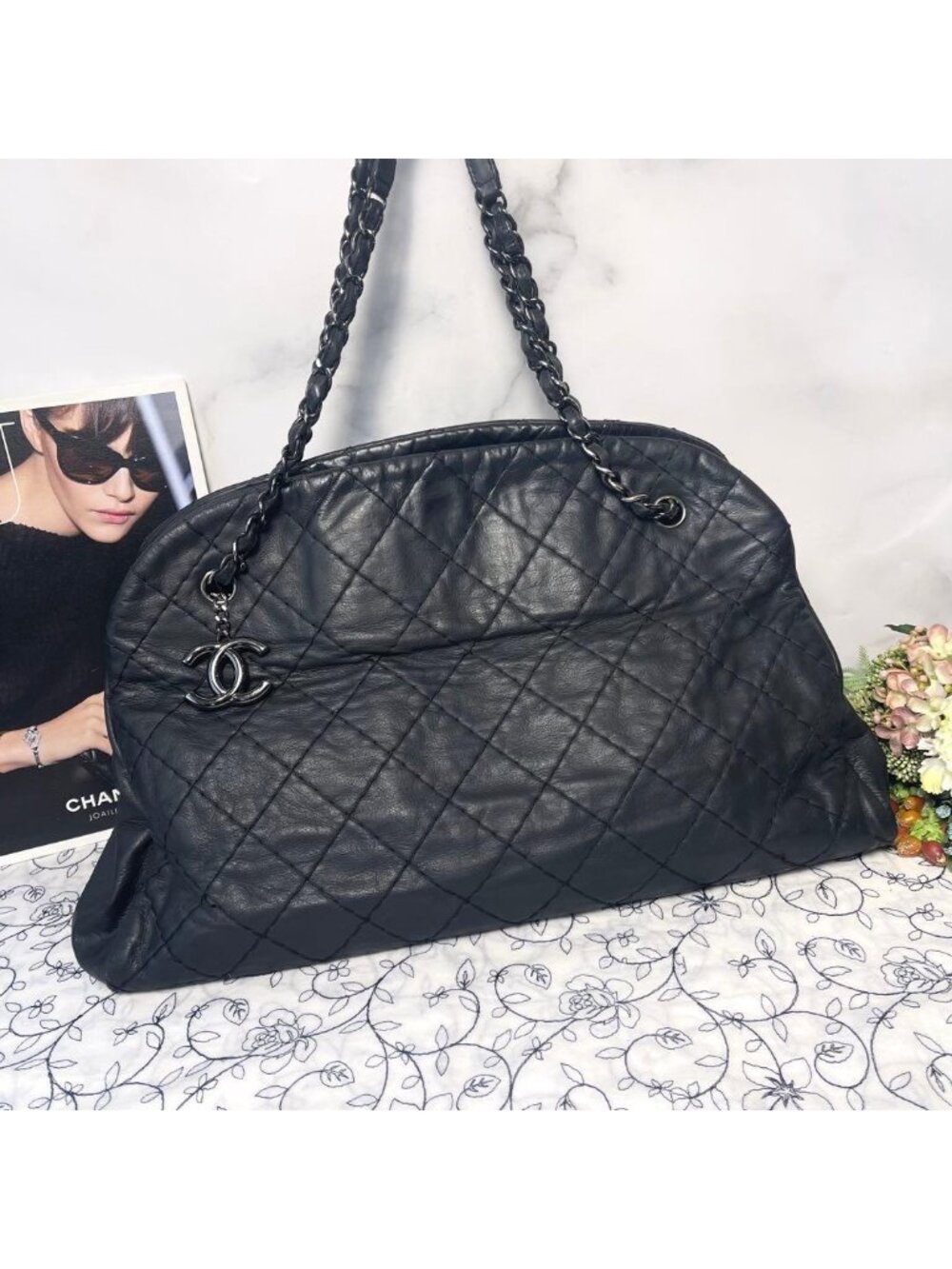 Chanel Shoulder Tote Coco Charm Quilted